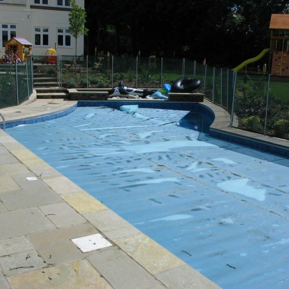 Pool with Fencing and Pool Cover