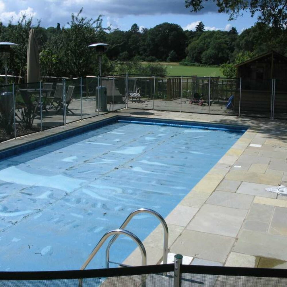 Swimming Pool with Fencing and Cover 2